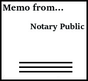 Alaska Notaries! Jot down essential information quick on a personalized Memo Pad.
